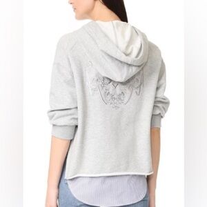 3.1 Phillip Lim French Terry Combo Hoodie Sweatshirt Size Small